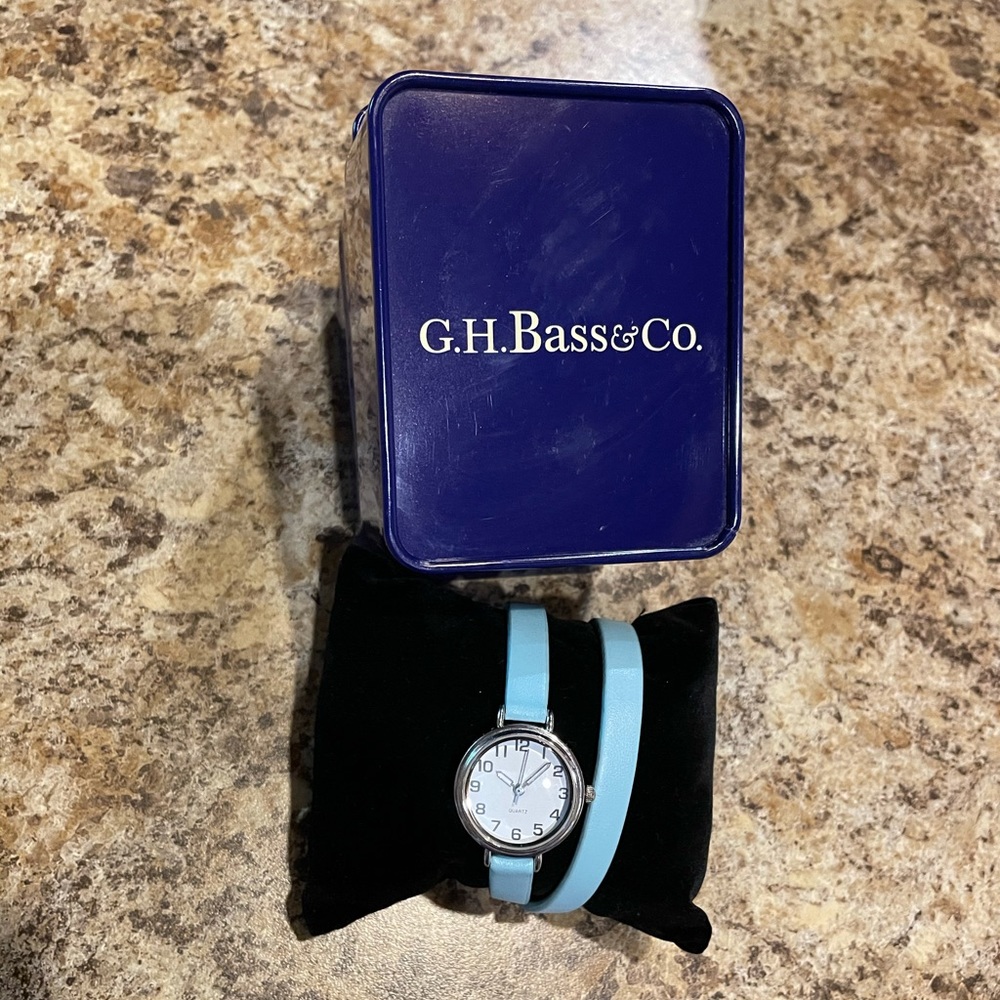 Double band wrist watch